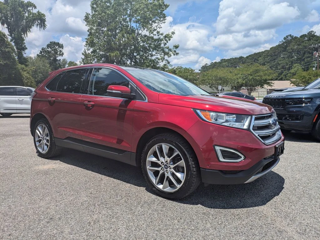 Certified Used 2018 Ruby Red Metallic Tinted Clearcoat Ford Titanium image 2