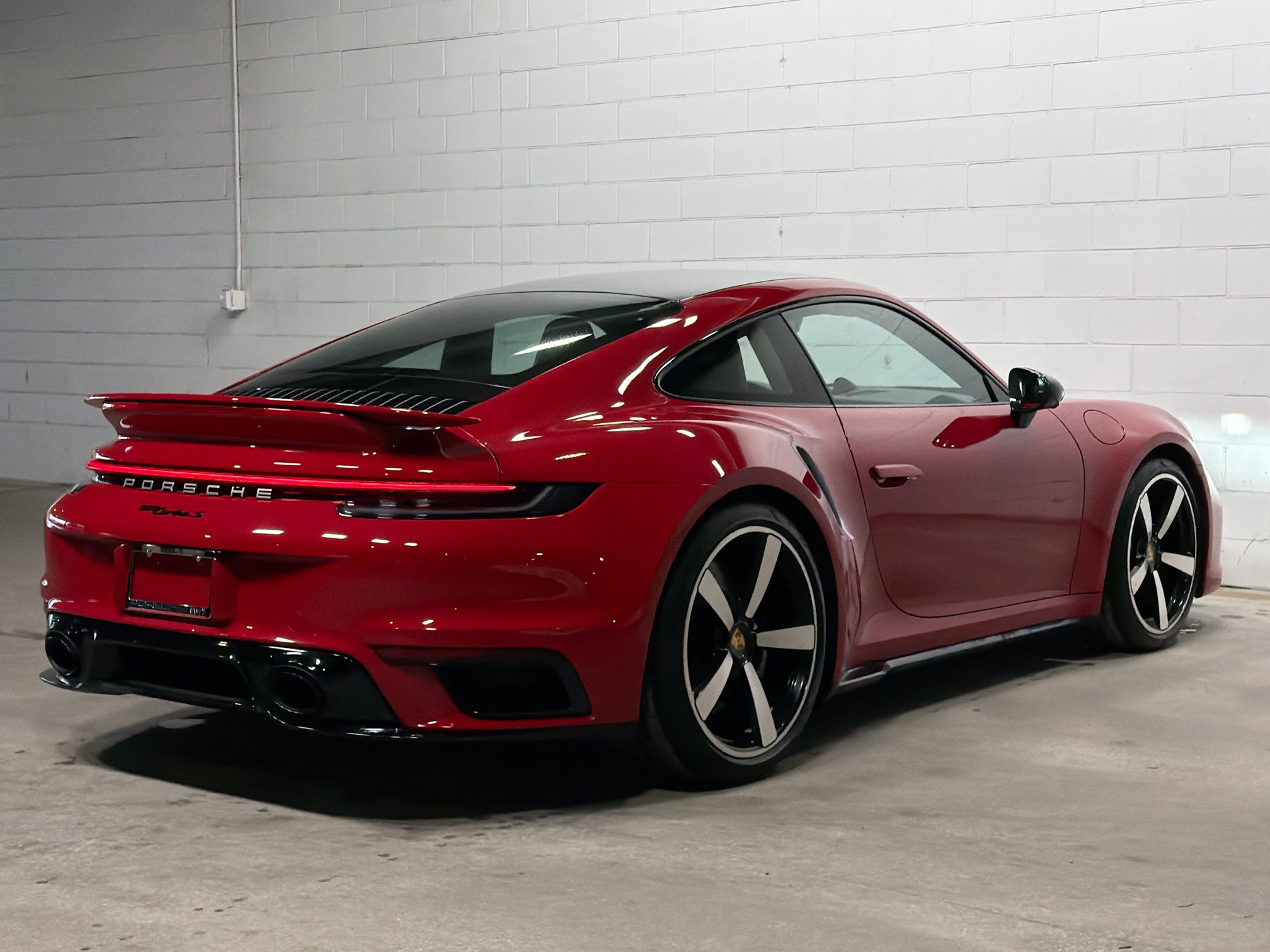 New 2025 Carmine Red Porsche Turbo S image 7