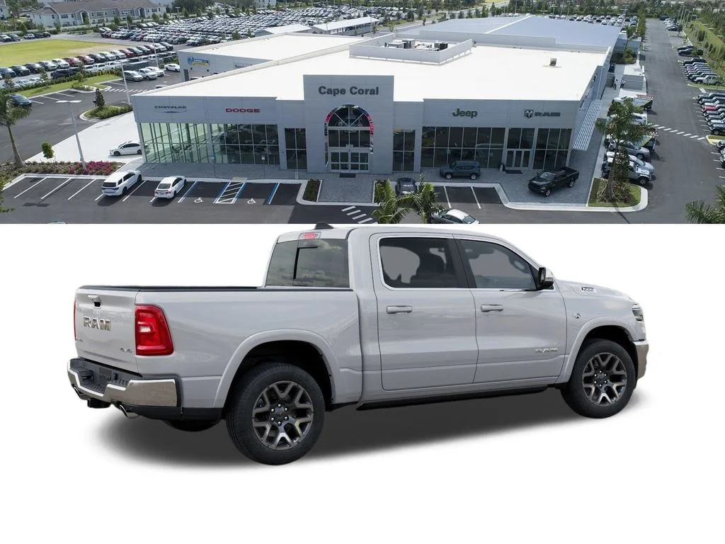 New 2026 Ivory White Tri-Coat Pearl-Coat Exterior Paint RAM Laramie image 4