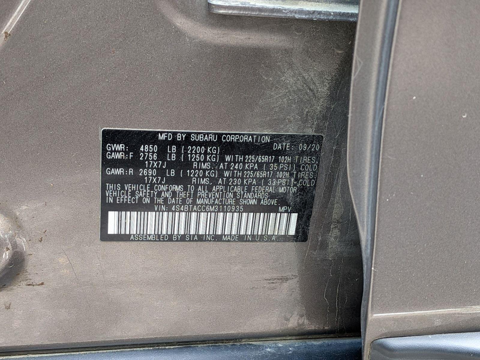 Used 2021 Brilliant Bronze Metallic Subaru Premium image 56