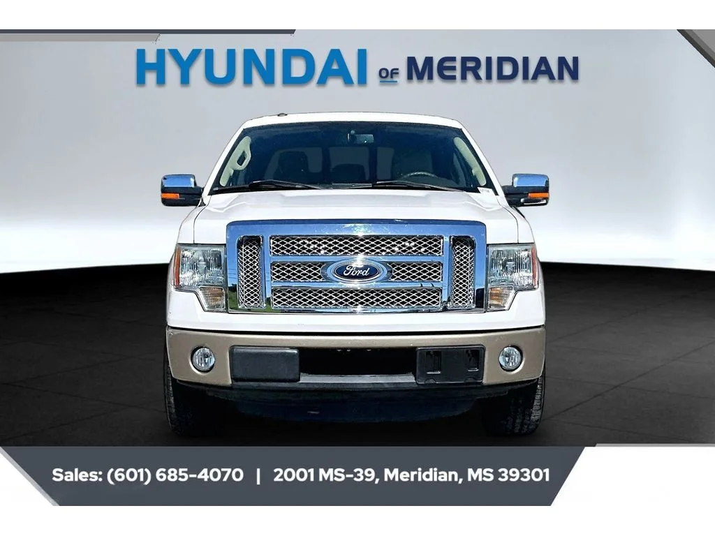 Used 2012 White Platinum Metallic Tri-Coat Ford Lariat image 3