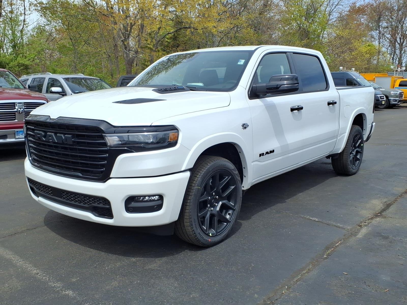New 2026 Ivory White Tri-Coat Pearl-Coat Exterior Paint RAM Laramie image 3