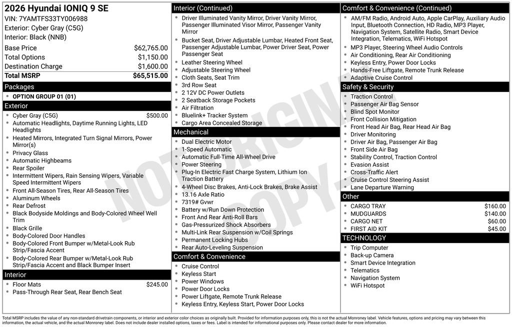 2026 Hyundai IONIQ 9 SE - Photo 23