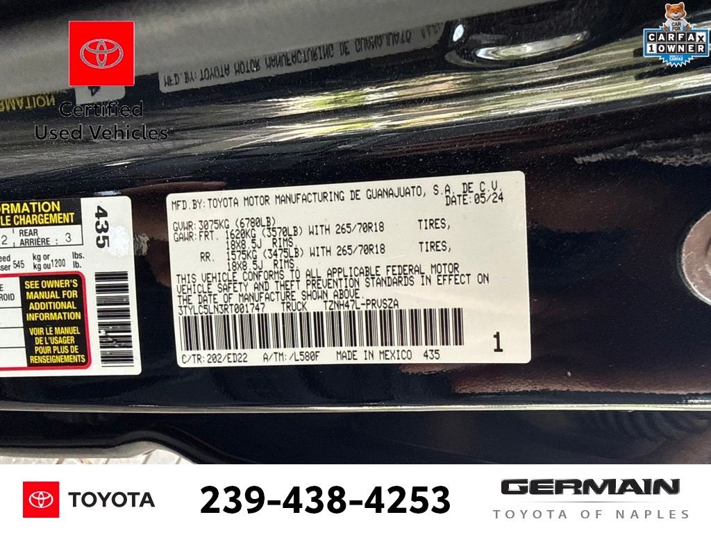Certified Used 2024 Black Toyota TRD Pro image 23