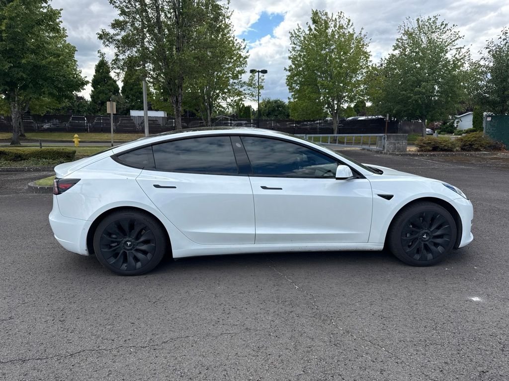 Used 2021 Pearl White Multi-Coat Tesla Standard Range Plus image 8
