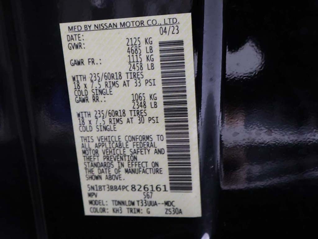 Used 2023 Black Nissan SV image 44