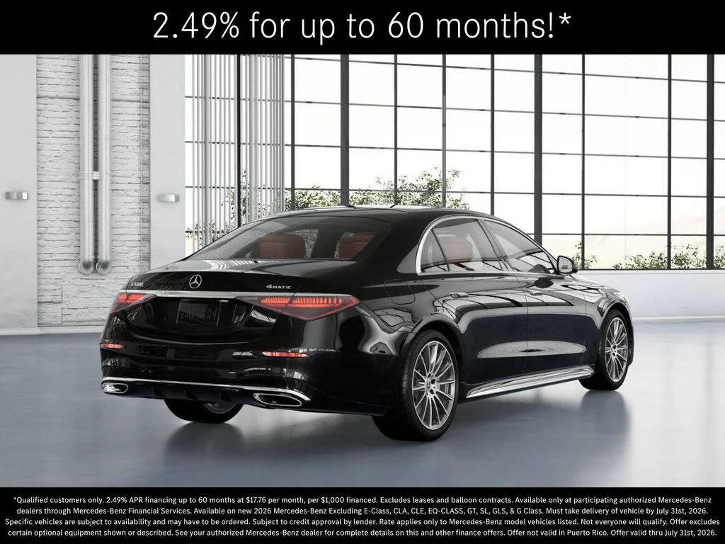 New 2026 Obsidian Black Metallic Mercedes-Benz S 580 image 22