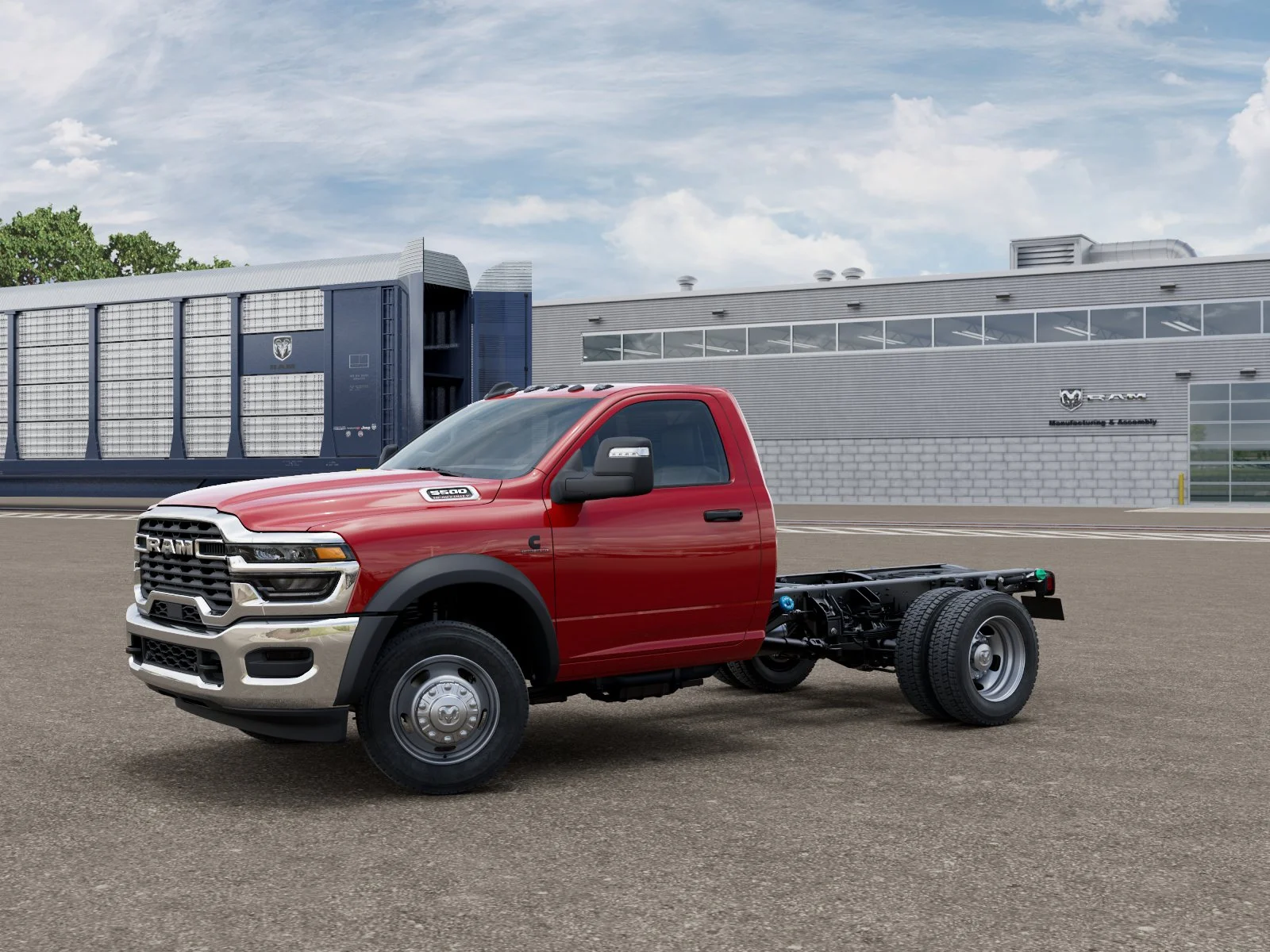 New 2026 Flame Red Clear-Coat Exterior Paint RAM TRADESMAN image 1