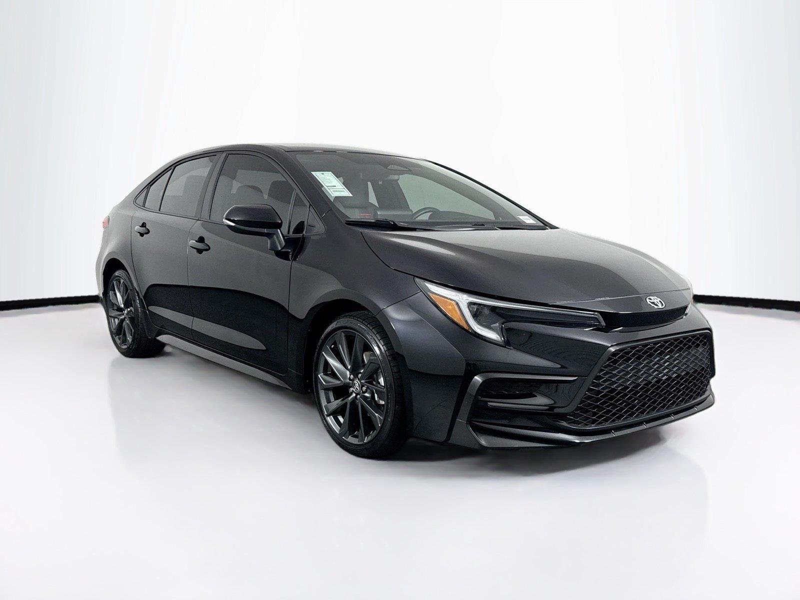 Certified Used 2025 Midnight Black Metallic Toyota SE image 9