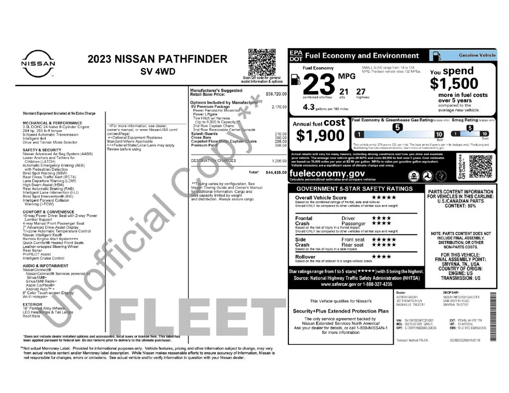 Used 2023 Pearl White Tri-Coat Nissan SV image 30