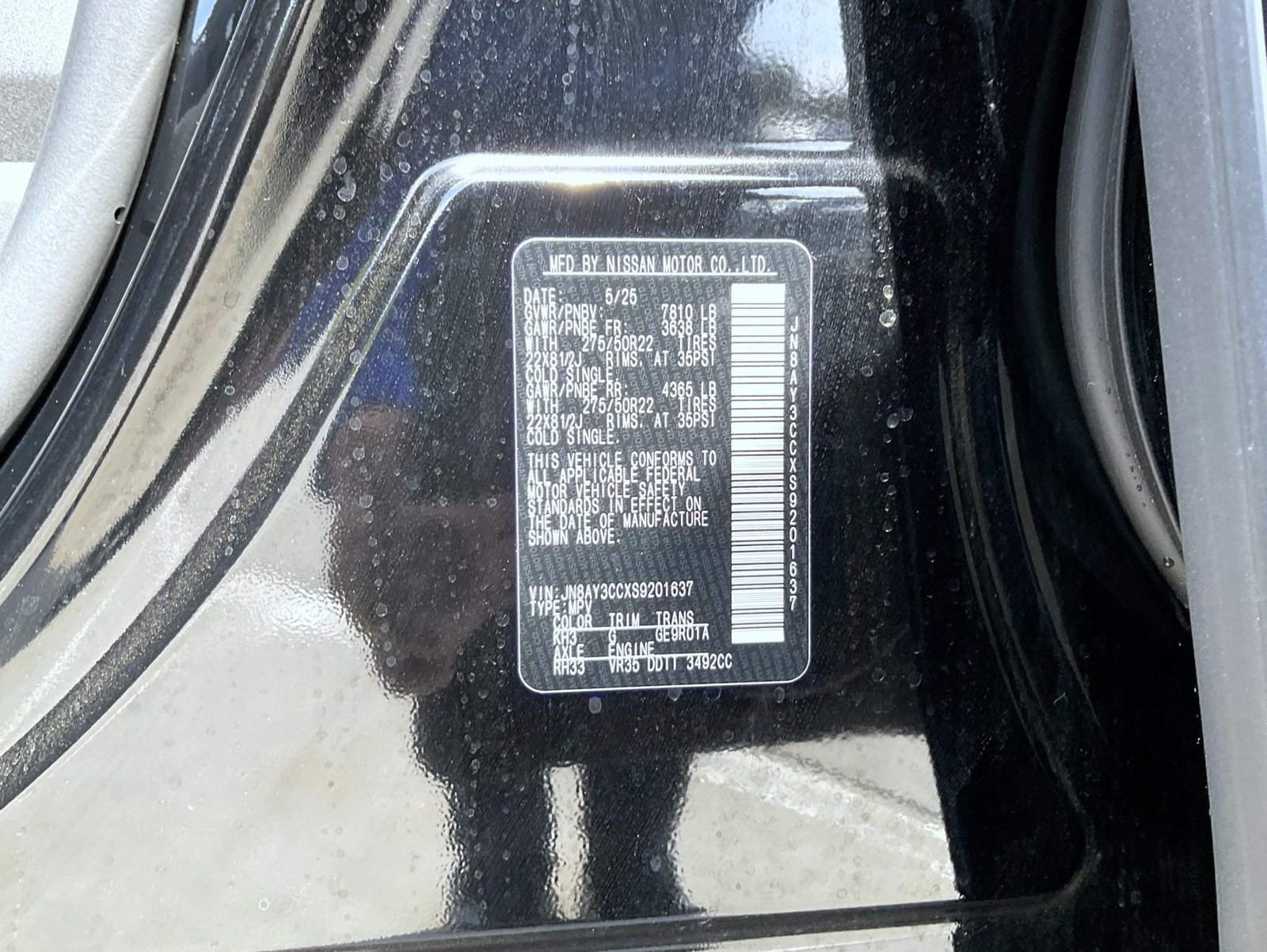 Used 2025 Black Nissan Platinum Reserve image 30
