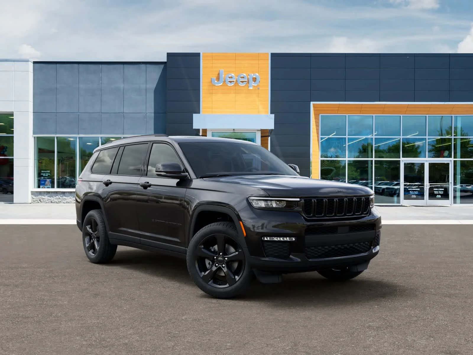 New 2025 Diamond Black Crystal Pearl-Coat Exterior Paint Jeep Limited image 5