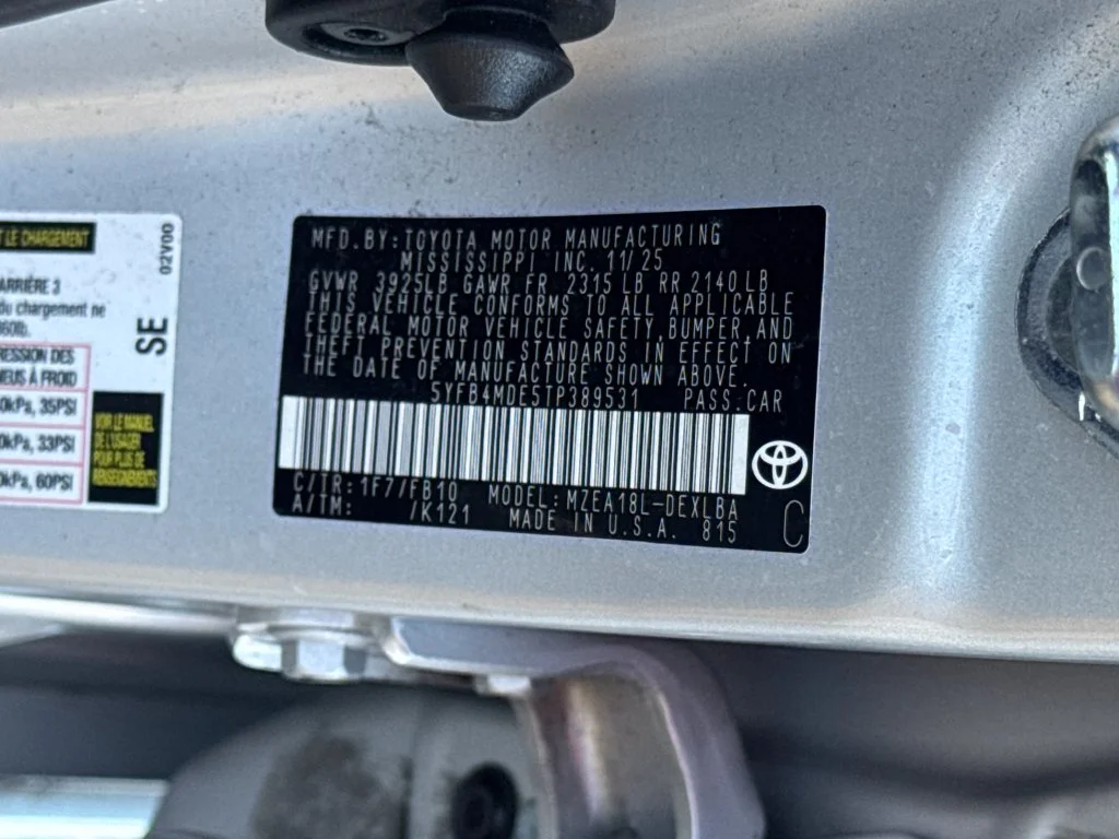 Used 2026 Silver Toyota LE image 44