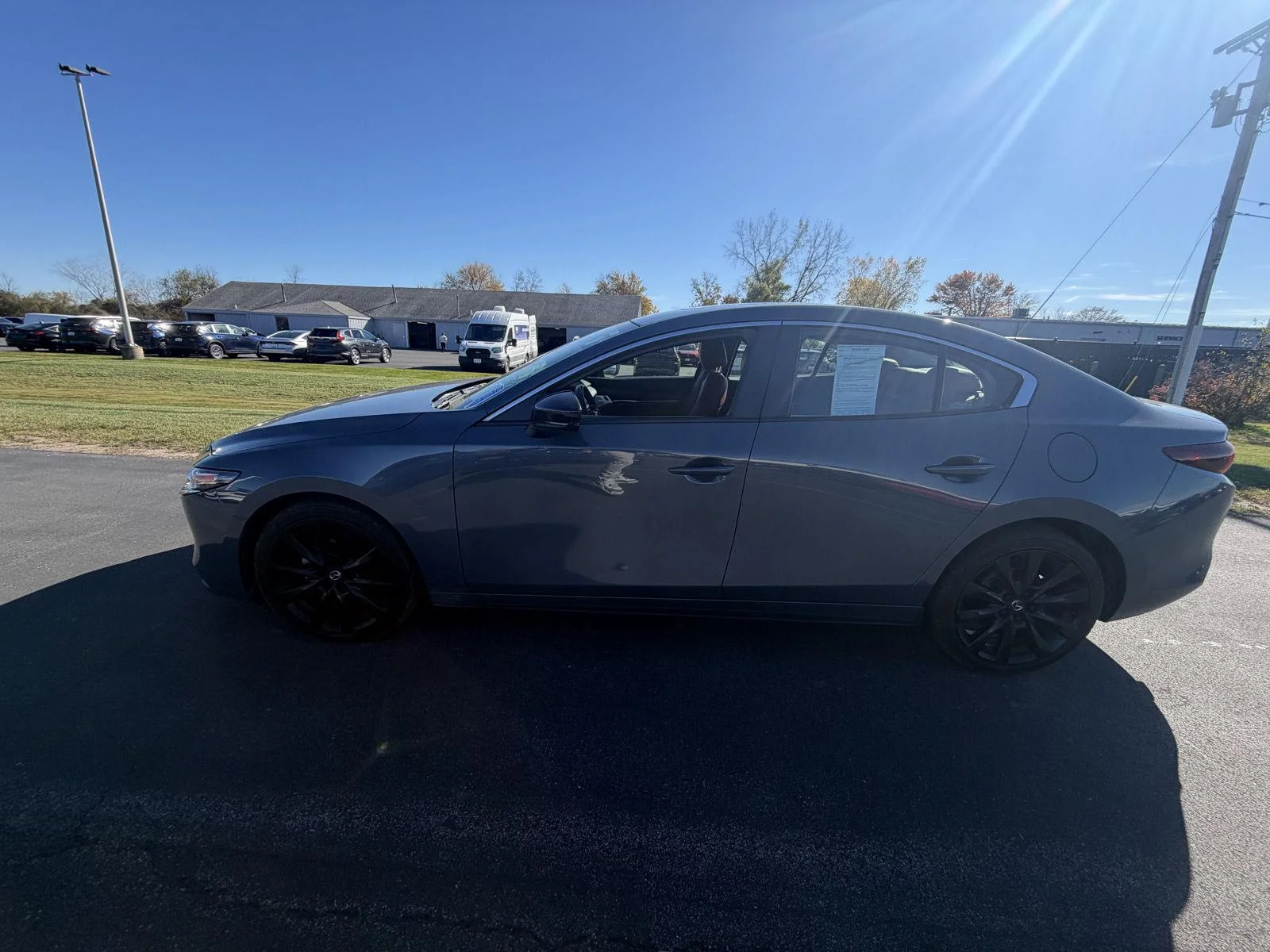 Used 2022 Polymetal Gray Metallic Mazda Carbon Edition image 3
