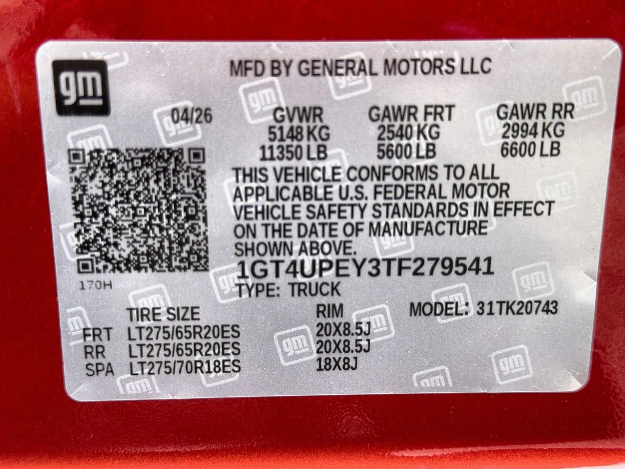 New 2026 Volcanic Red Tintcoat GMC AT4 image 29