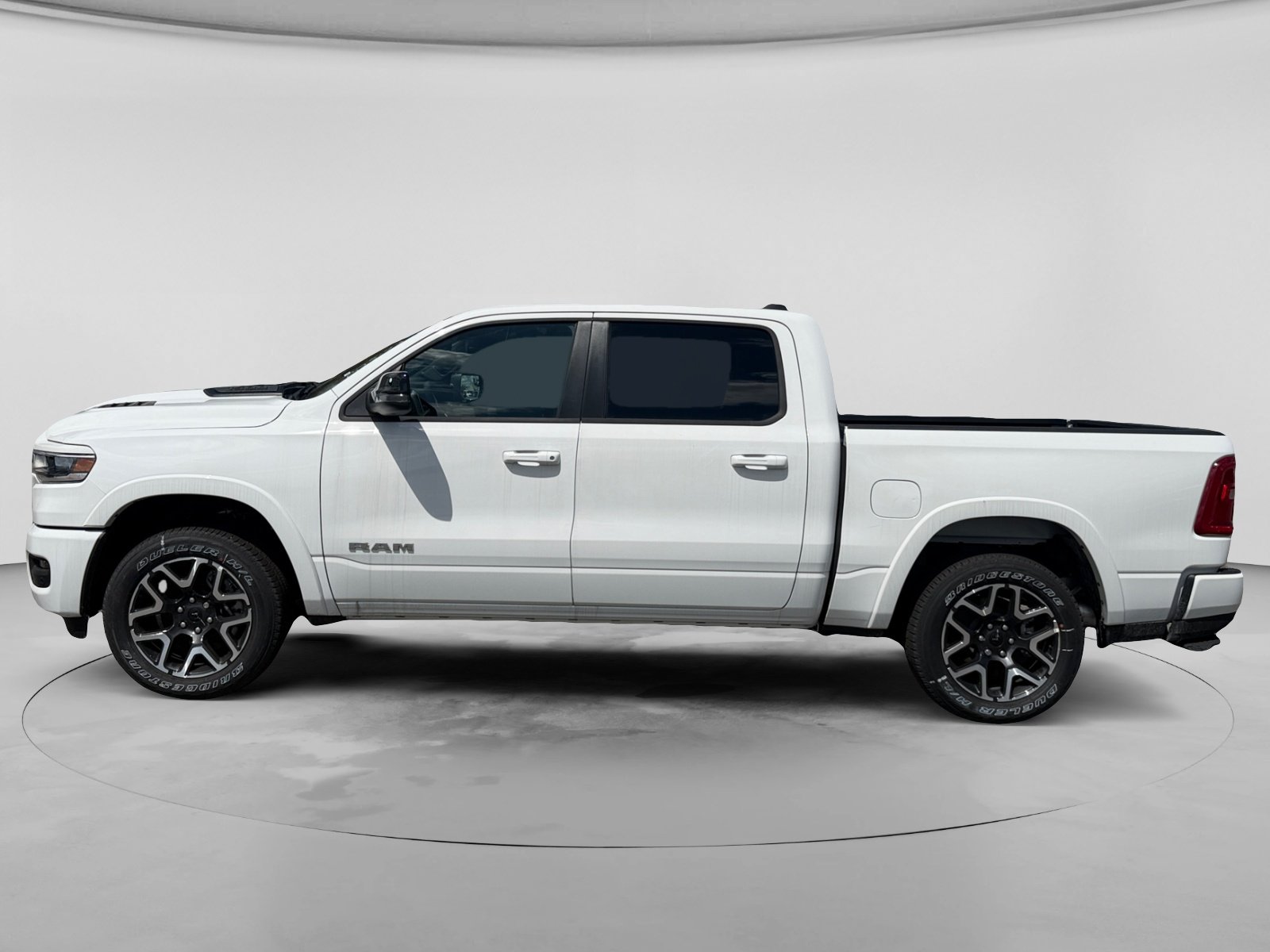 New 2026 Bright White Clear-Coat Exterior Paint RAM Laramie 4x4 Crew Cab 5