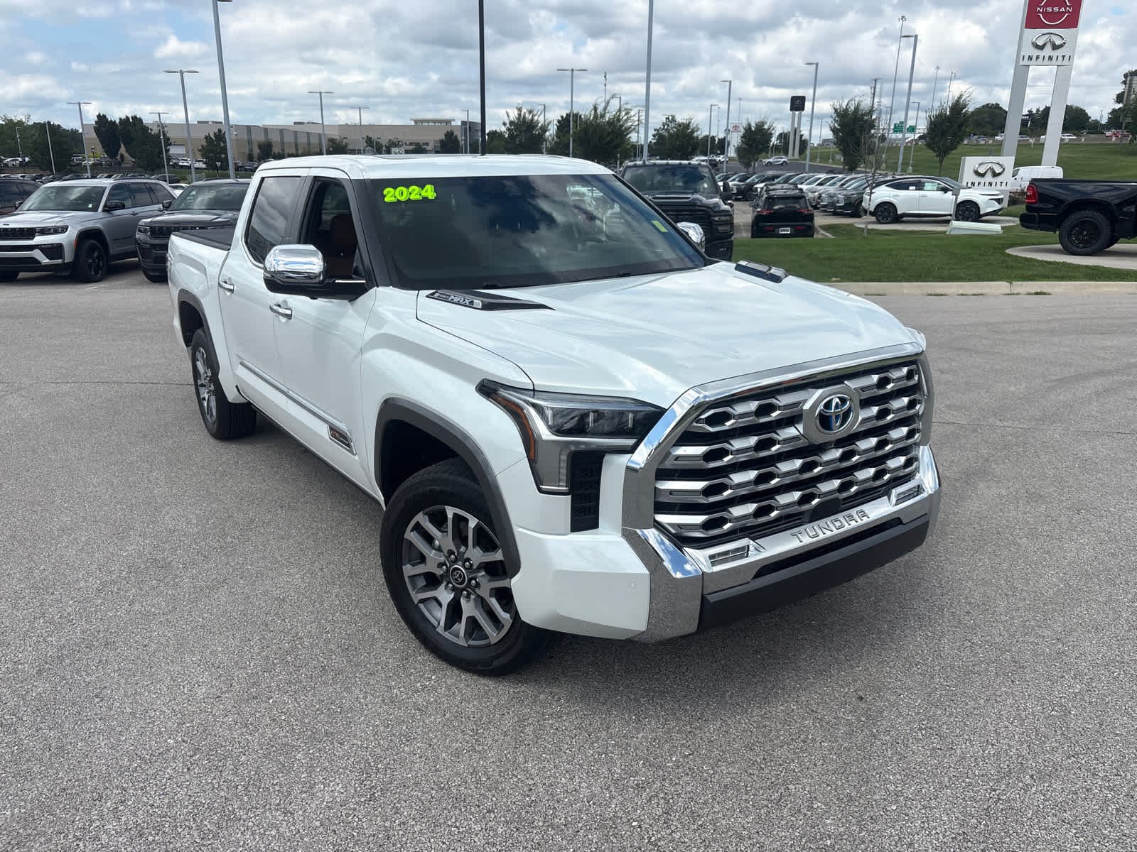 Used 2024 Wind Chill Pearl Toyota 1794 Edition Hybrid image 3