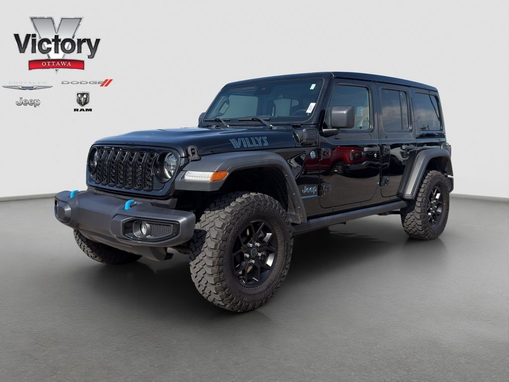 Used 2024 Black Jeep Willys 4xe image 1