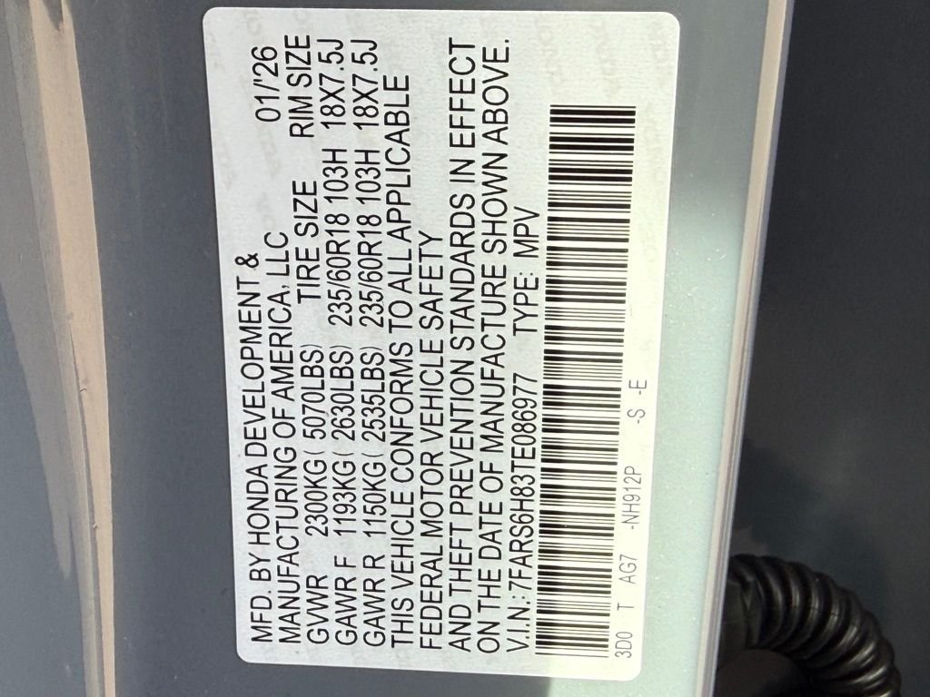 Used 2026 Urban Gray Pearl Honda Sport-L image 29