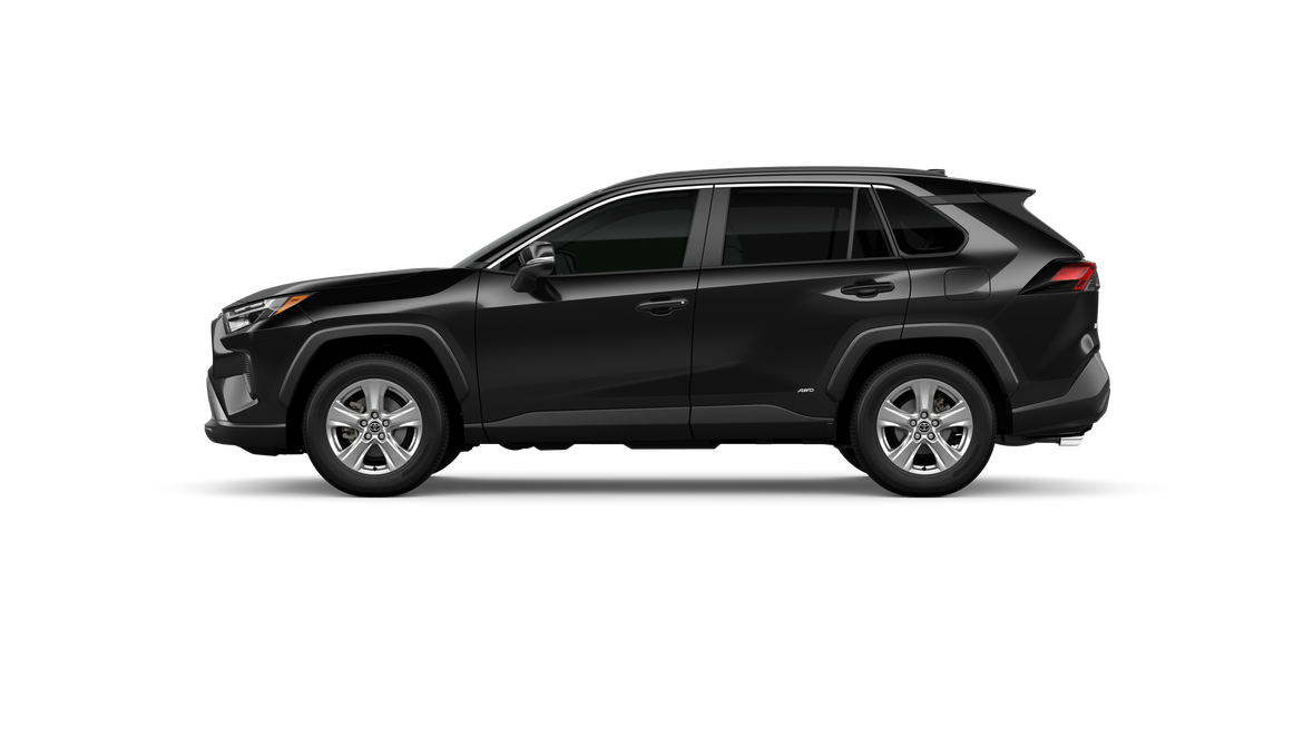 New 2025 Midnight Black Metallic Toyota Hybrid XLE image 3