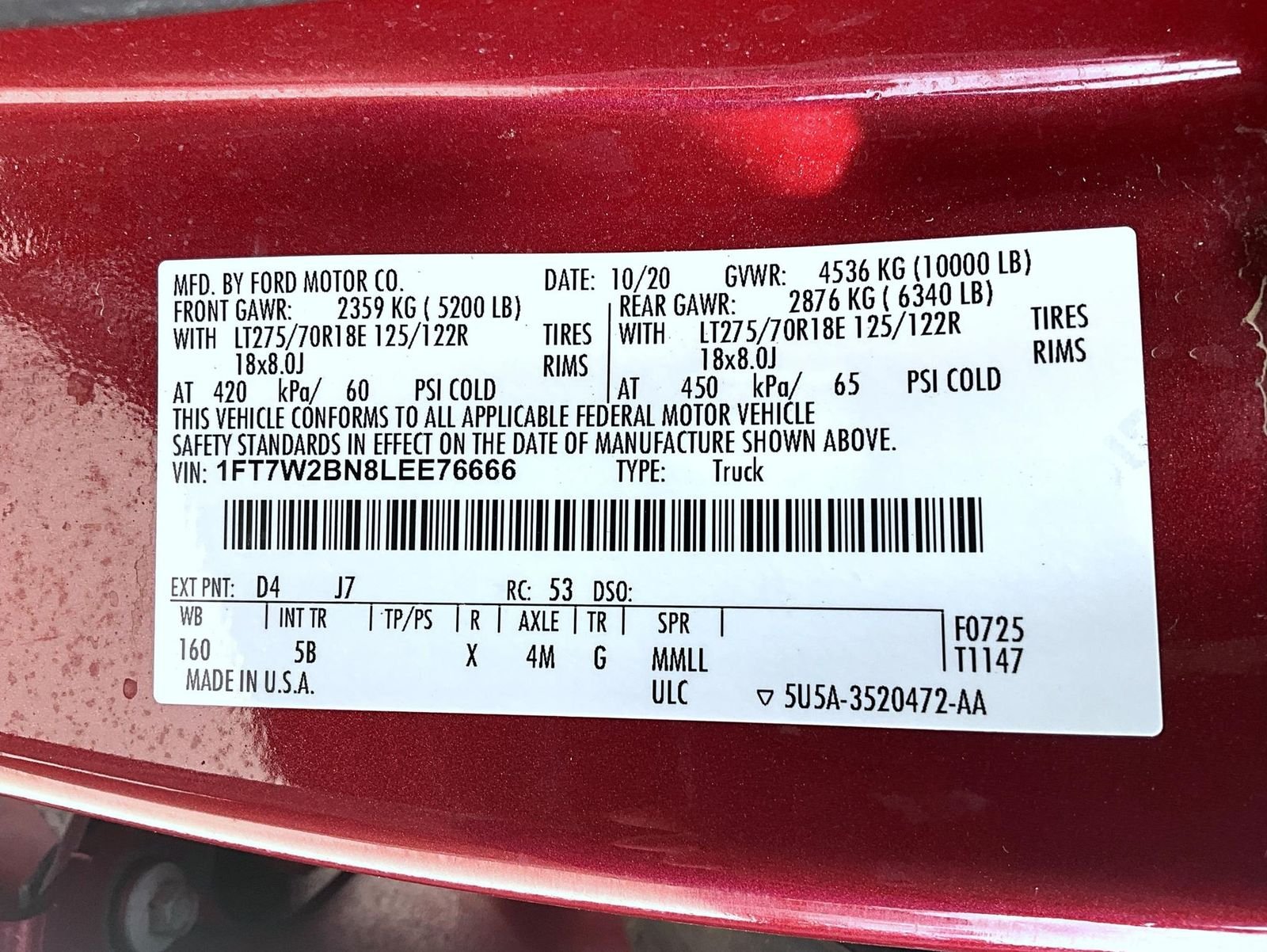 Used 2020 Gray Ford Lariat image 27