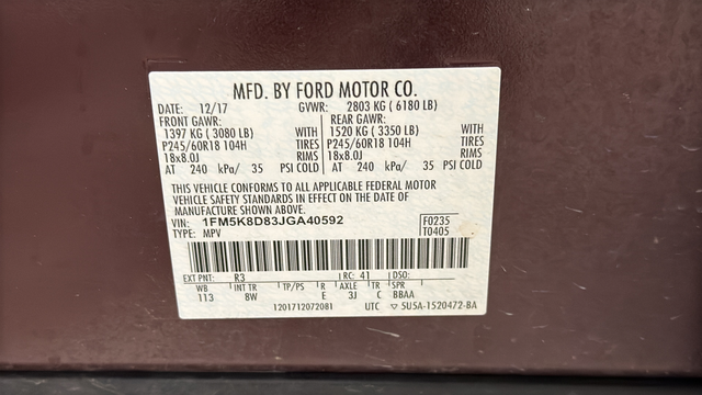 Used 2018 Burgundy Velvet Metallic Tinted Clearcoat Ford XLT image 27
