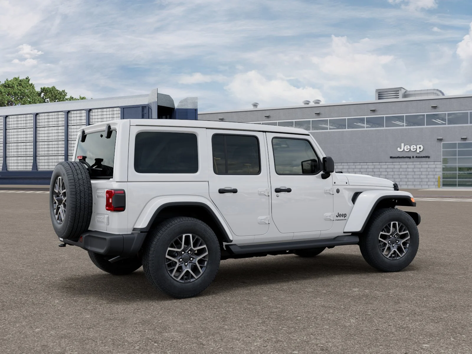 New 2027 Bright White Clearcoat Jeep Sahara image 2