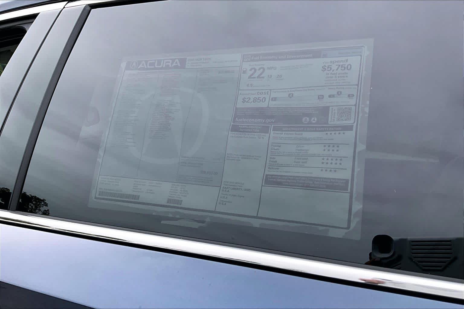 New 2026 Canyon River Blue Metallic Acura w/Technology Package image 22