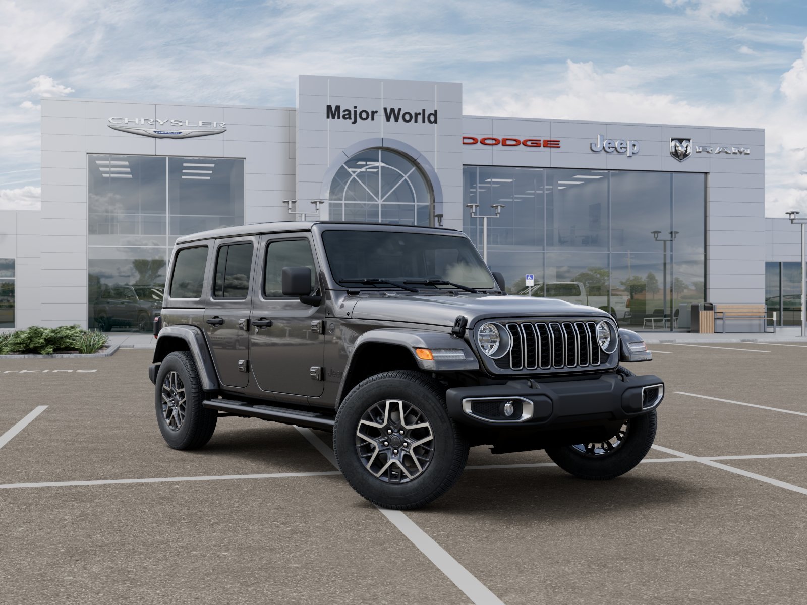 New 2026 Granite Crystal Metallic Clear-Coat Exterior Paint Jeep Sahara image 5