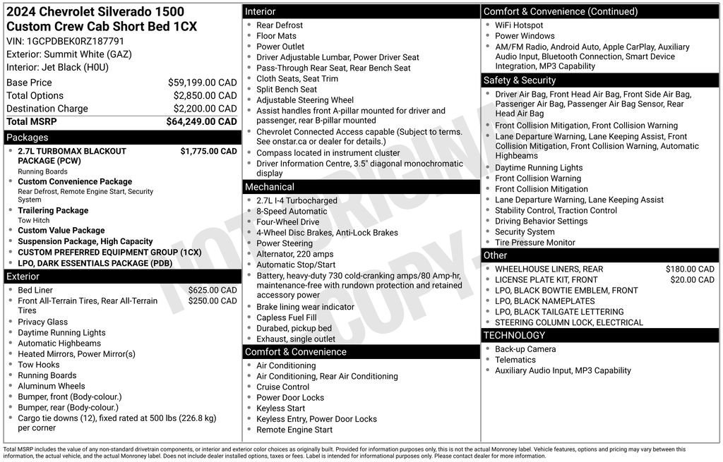 Used 2024 Summit White Chevrolet Custom image 39