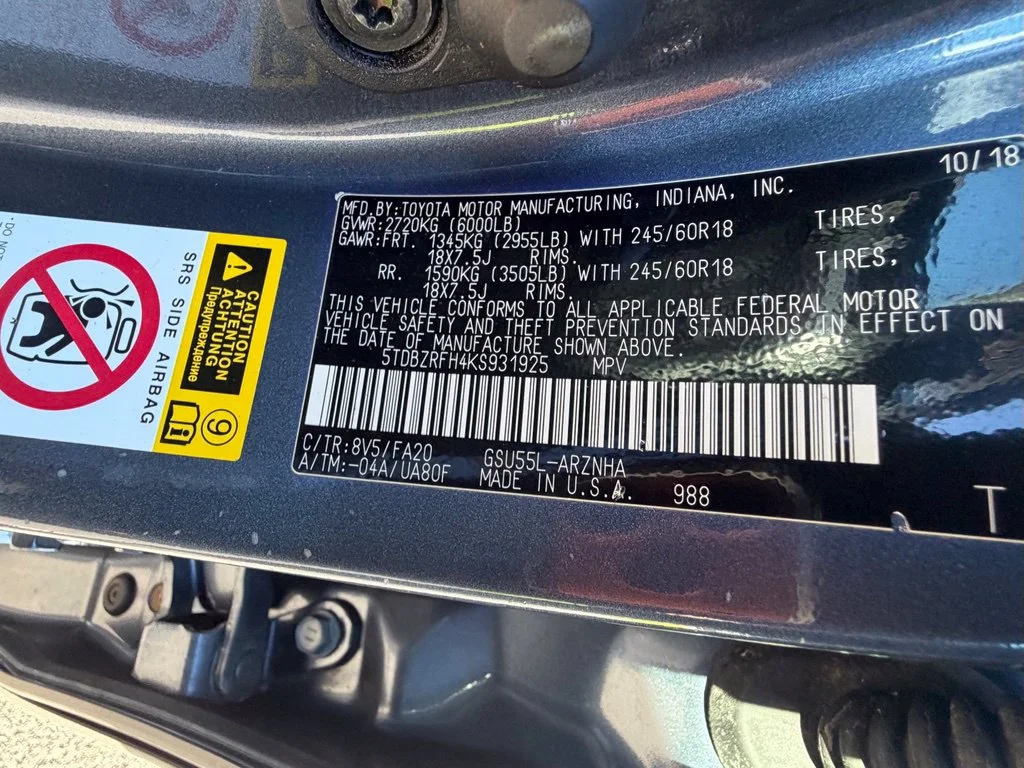 Used 2019 Blue Toyota LE Plus image 50