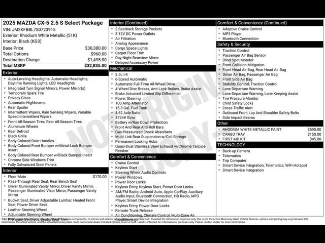 2025 Mazda CX-5 S Select Package - Photo 35