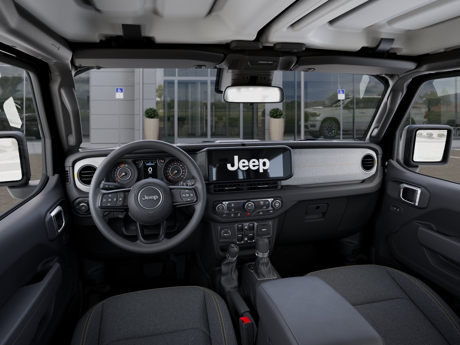 New 2026 Black Clear-Coat Exterior Paint Jeep 4-Door Sport image 33