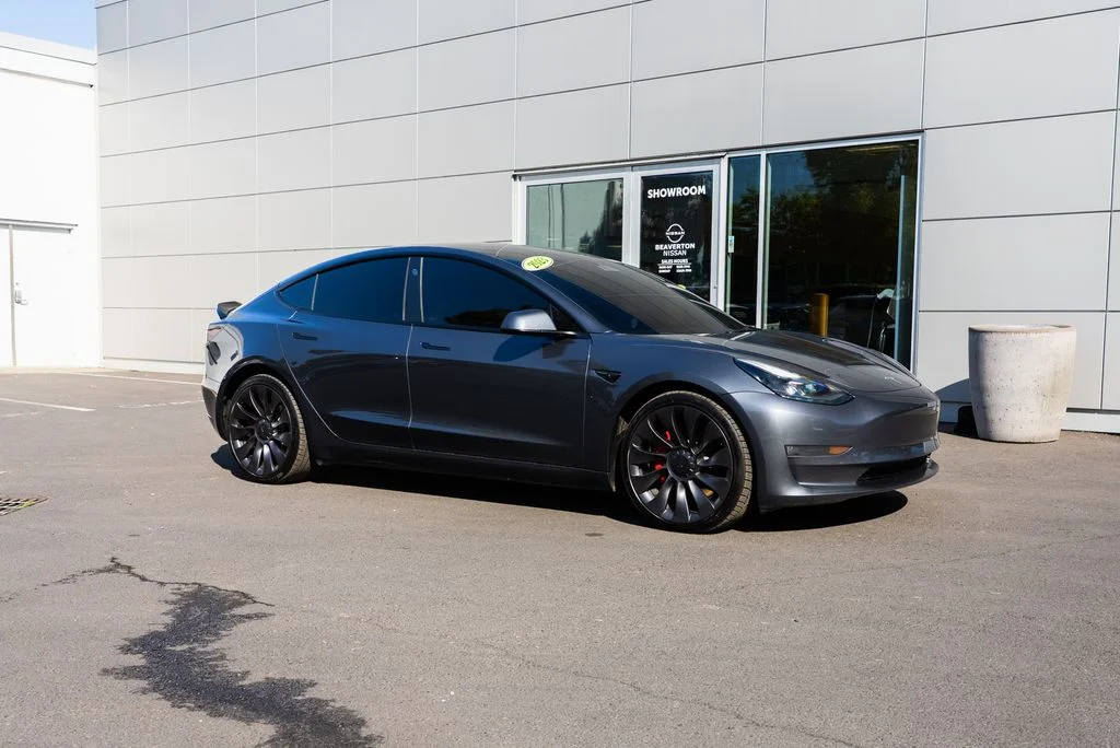 Used 2023 Gray Tesla Performance image 23