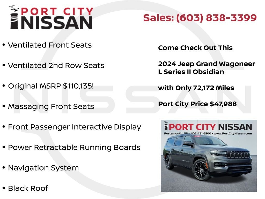 Used 2024 Baltic Gray Metallic Jeep Series II obsidian w/panoramic roof image 27