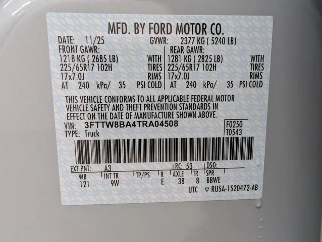 New 2026 Space White Metallic Ford XL image 42