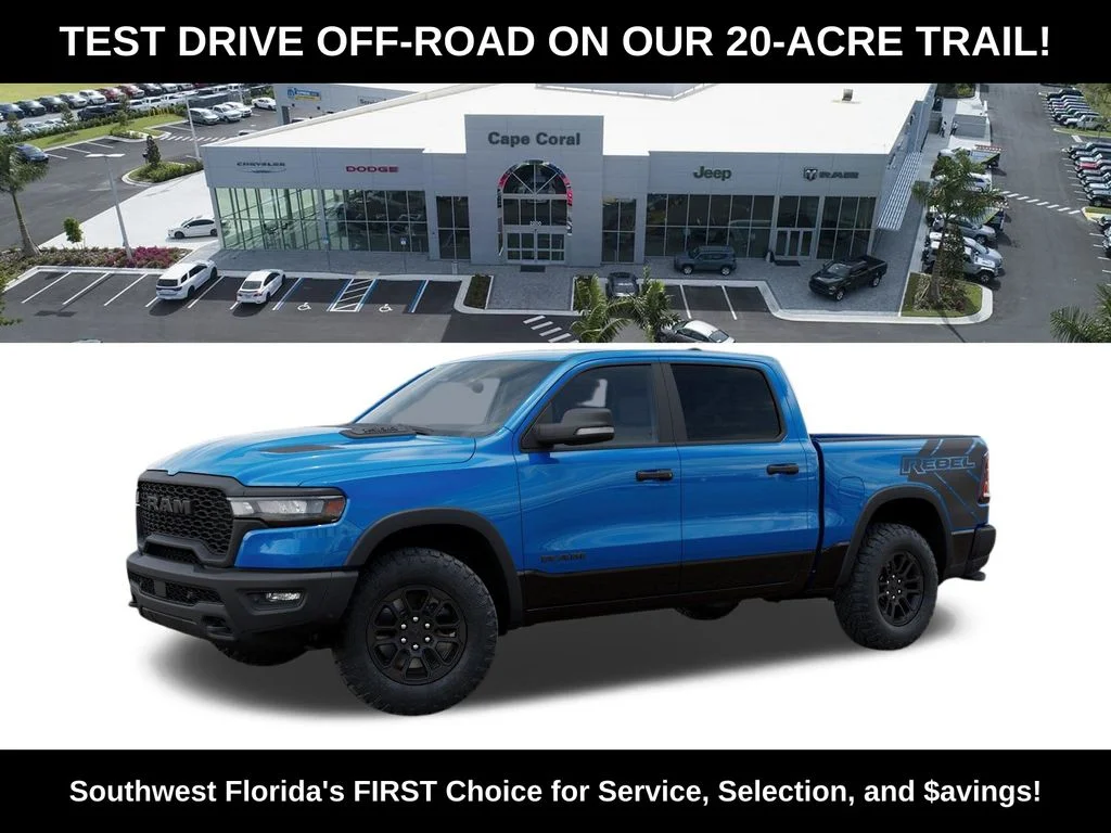 New 2026 Hydro Blue Pearl-Coat Exterior Paint RAM Rebel image 2