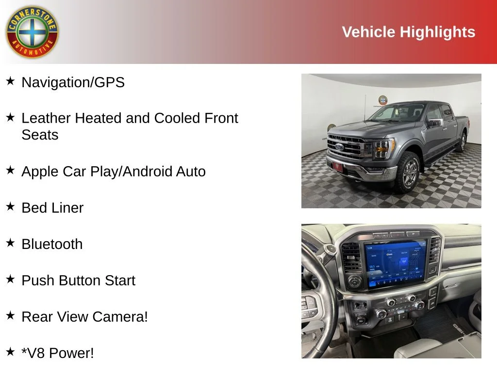 Used 2021 Ford F-150 Lariat with VIN 1FTFW1E58MFC63374 for sale in Elk River, Minnesota