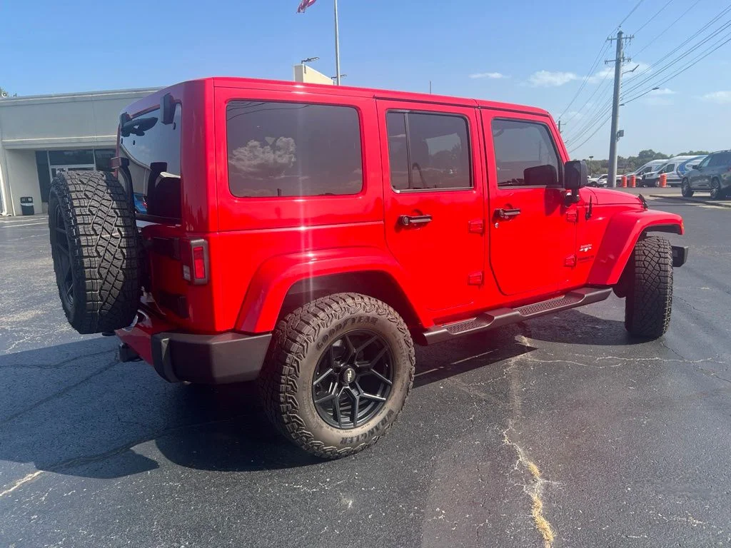 Used 2017 Firecracker Red Clearcoat Jeep Unlimited Sahara image 3