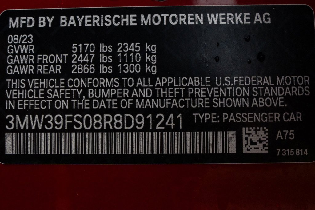 Used 2024 Melbourne Red Metallic BMW 330e xDrive image 43
