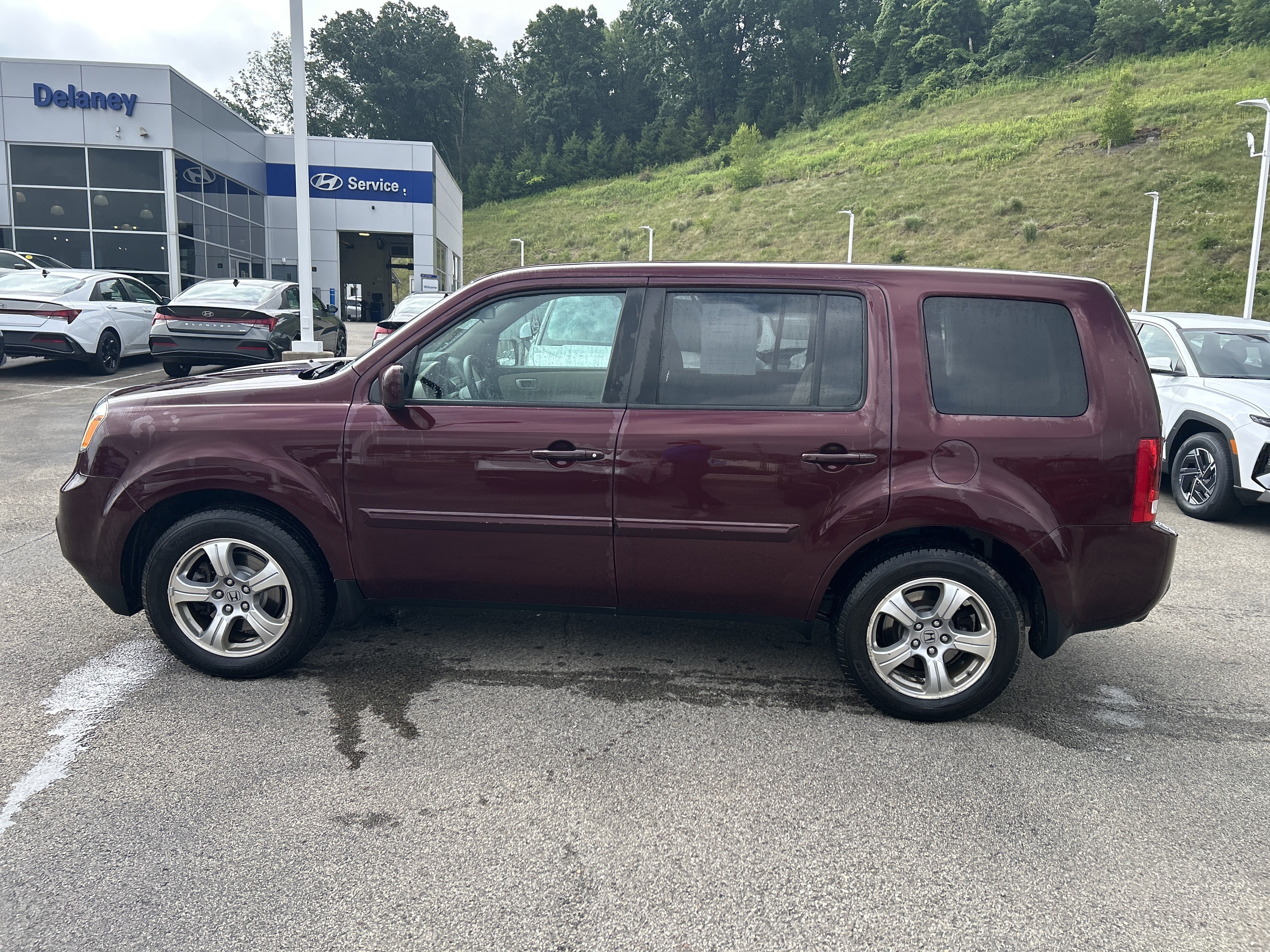 Used 2014 Dark Cherry Pearl Honda EX image 8