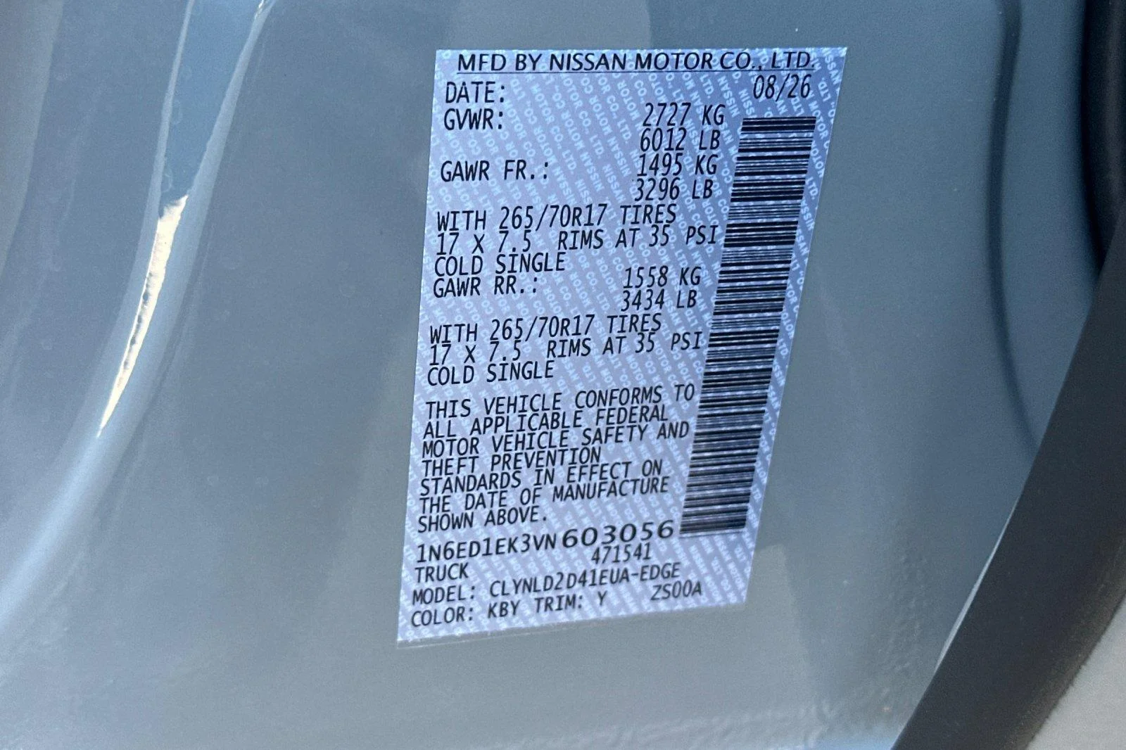 New 2027 Boulder Gray Pearl Nissan Crew Cab PRO-4X® image 26
