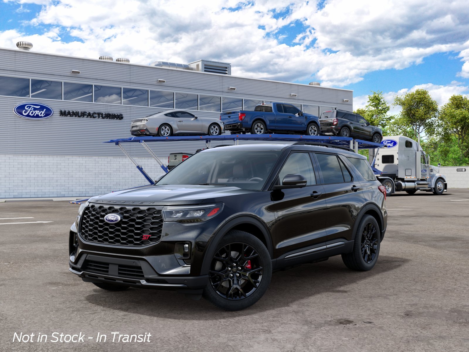 New 2027 Agate Black Metallic Ford ST image 2