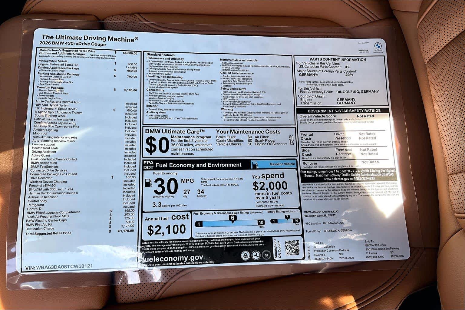 New 2026 Mineral White Metallic BMW 430i xDrive image 19