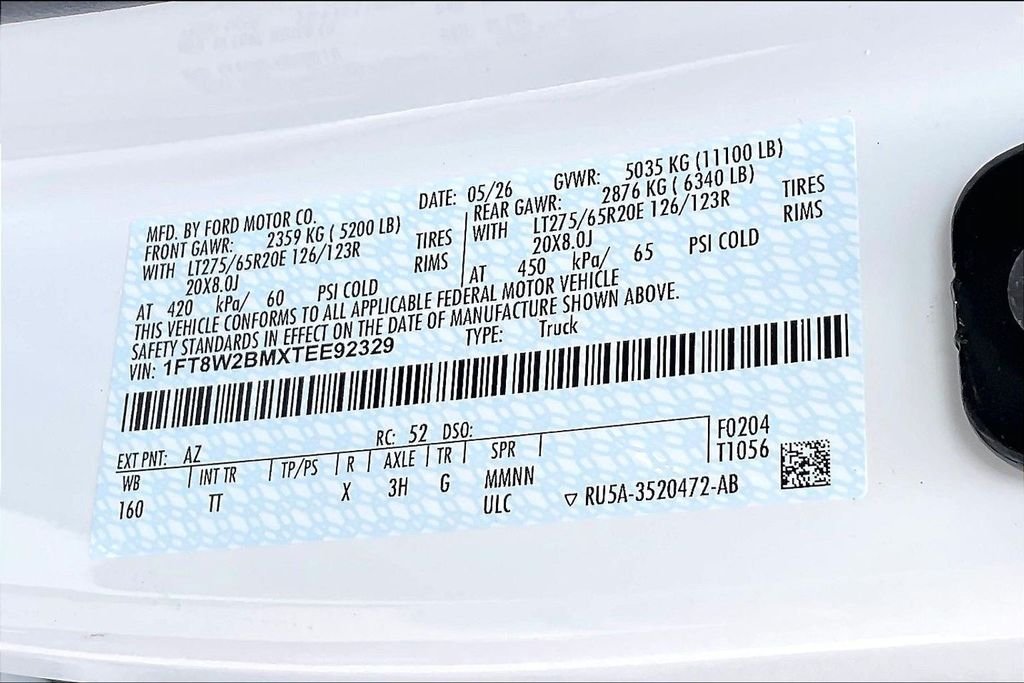New 2026 Star White Metallic Tri-Coat Ford Platinum image 11