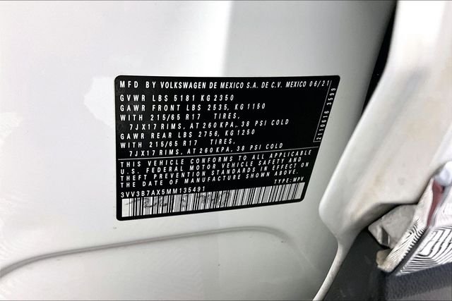 Used 2021 White Volkswagen 2.0T SE image 18