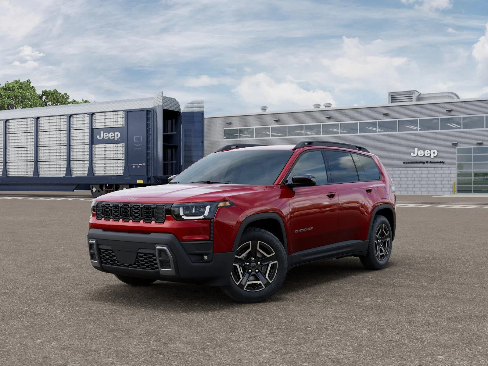 New 2026 Red Hot Pearl-Coat Exterior Paint Jeep Laredo image 27