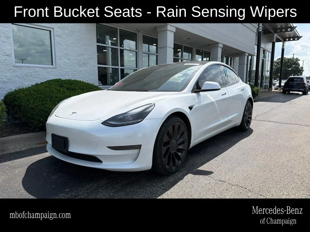 Used 2023 White Tesla Performance image 1