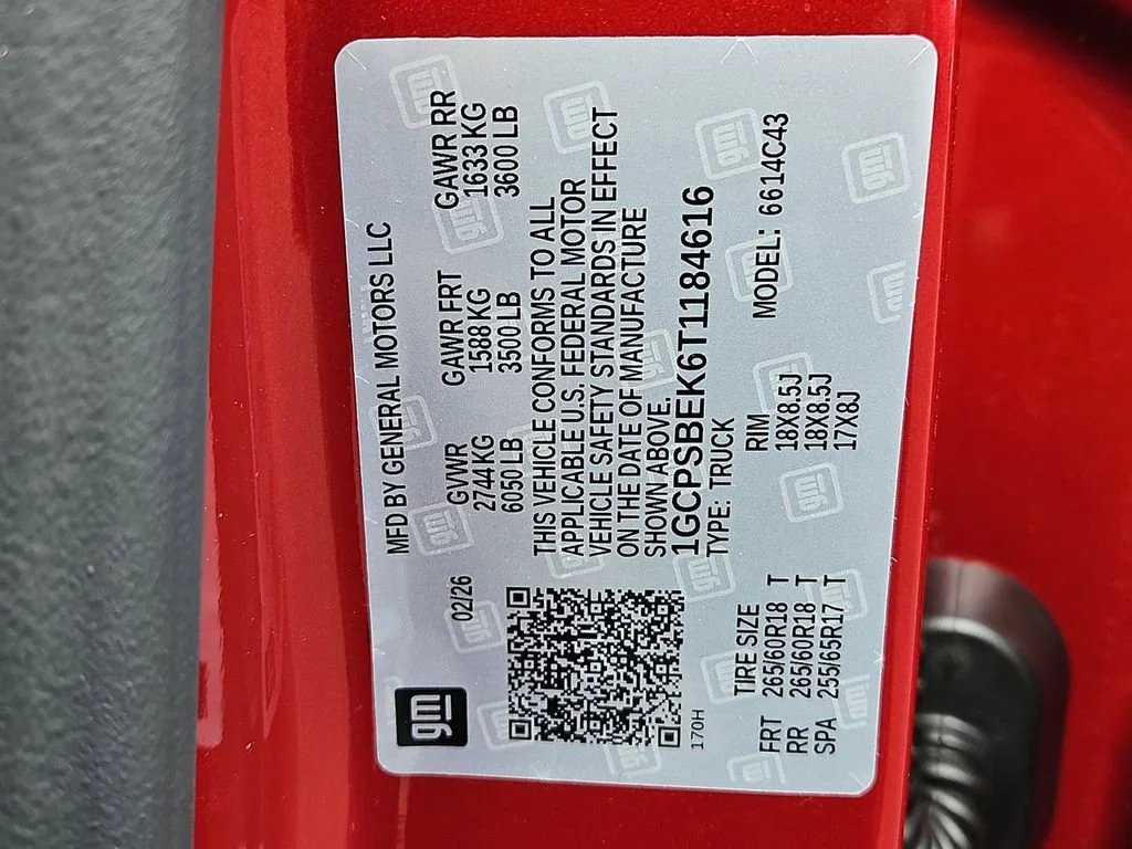 New 2026 Radiant Red Tintcoat Chevrolet WT image 25