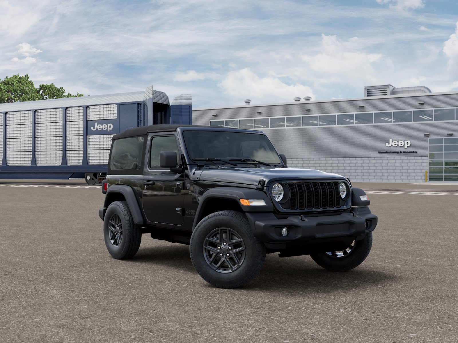 New 2026 Black Clear-Coat Exterior Paint Jeep Sport S image 3